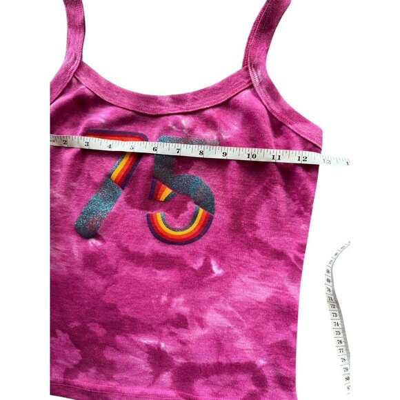 Y2K 75 Graphic Baby Cami Tank size Small - Picture 6 of 10
